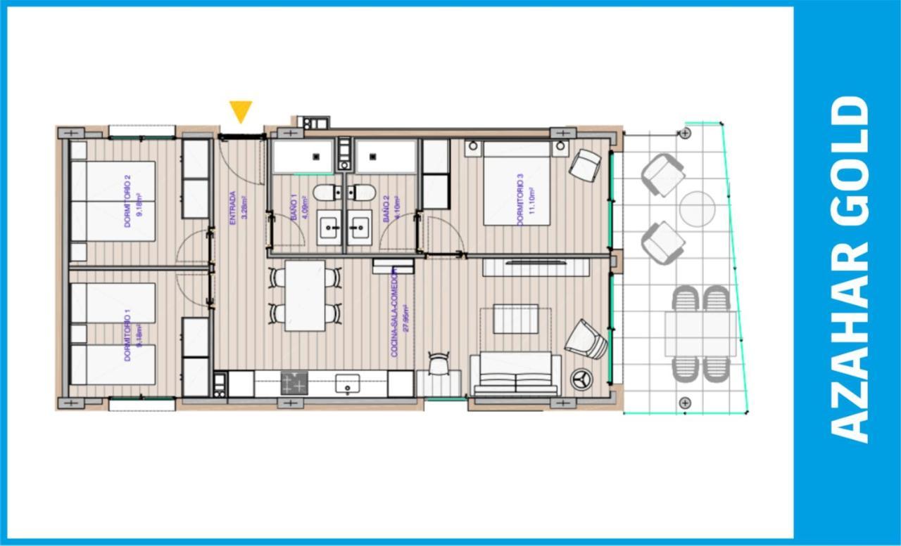 Three-Bedroom Apartment